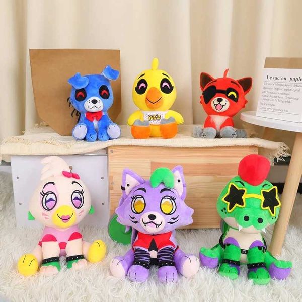 New FNAF Plush Toys Nightmare Bonnie Plush Toys Five Nights at Fredy Bonnie Peluche Soft Stuffed Animal Dolls Kids Gifts Y240801