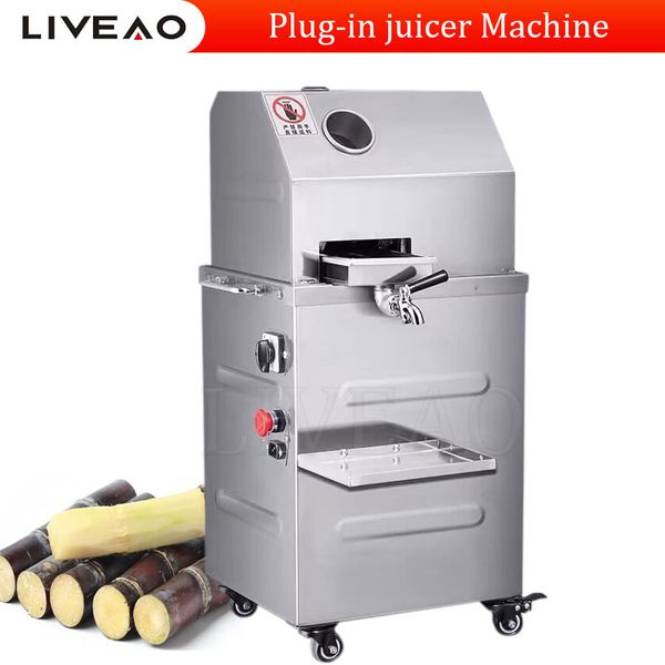 Plug-In Electric Stainless Steel Sugarcane Juice Machine Sugar Cane Juice Extractor Juicer Crusher Machine