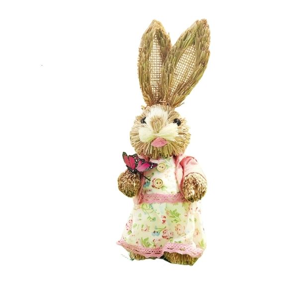 Decorative Objects Figurines Cute Rabbit Toy Statue Vintage Sweet Toys Room Decor American Easter Home Statues Desk Children Birthday Gift 2