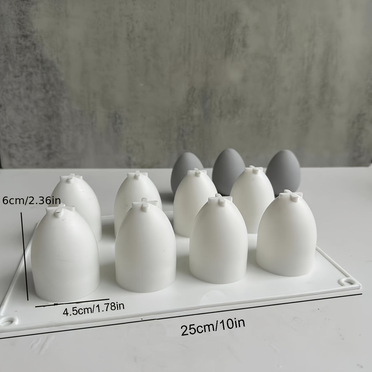 TEMU 8-cavity Silicone Egg Mold For Diy Easter Decorations, Aromatherapy Candles & - Versatile Gypsum & Resin Crafting Mold With , Extra Large