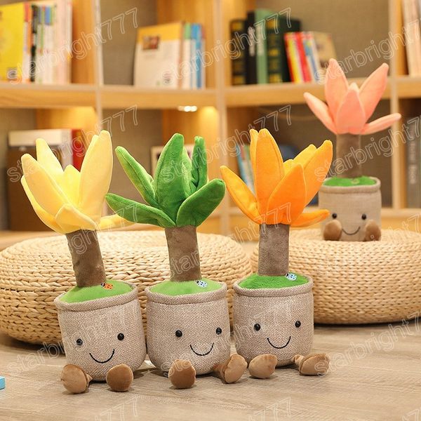 35cm Simulation Tree Plush Toys Kawaii Potted Plants Dolls Stuffed Soft Bonsai Decorative Toys for Children