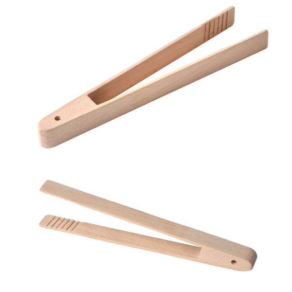 Wooden Food Clips Bread Tongs Beech Wood Dessert Biscuits Clip Cake Tongs Multi Function Cooking Clip Home Bakeware Tool Clips De Madera Par