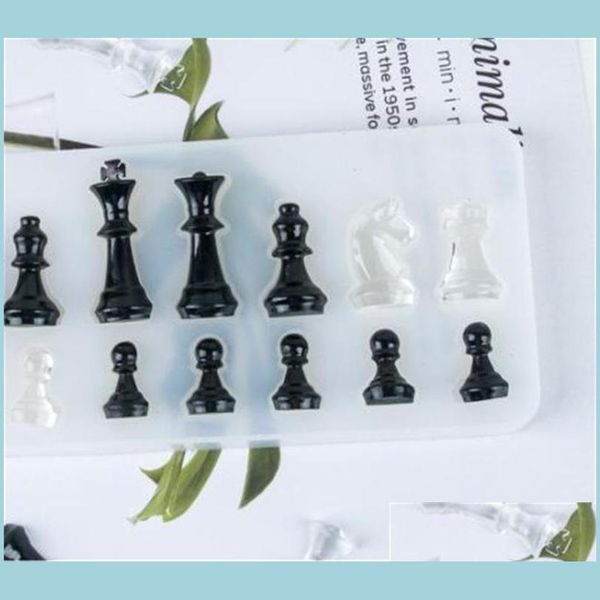 Baking Moulds Sile Mold For Resin International Chess Shape Diy Clay Epoxy Pendant Molds Jewelry 1170 V2 Drop Delivery Home Garden K Dh5Pi