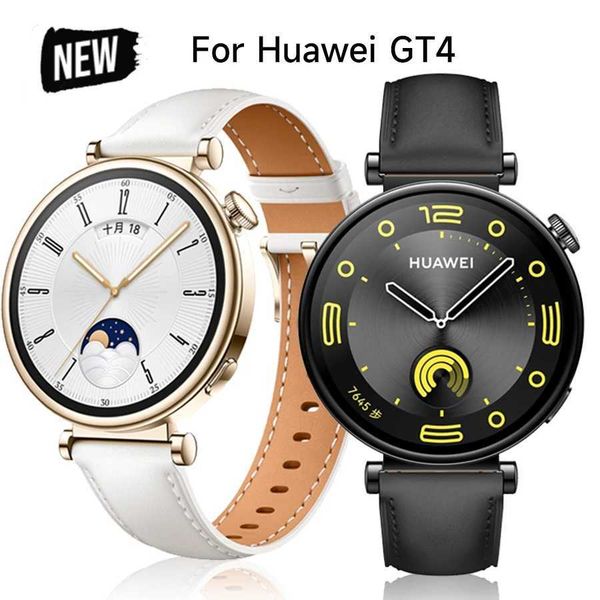 Genuine Leather 18mm Watch Strap For Huawei Watch GT 4 41mm Smart Bracelet Replacement For HUAWEI GT4 41MM Wristband Accessories Z240824