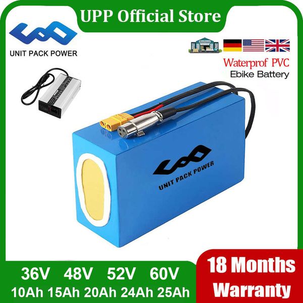 72V 25Ah 60V eScooter Battery 48V 52V 24Ah 36V 15Ah 20Ah Battery Pack 3000W 2000W 1500W 1000W 500W Lithium ion e-Scooter Battery