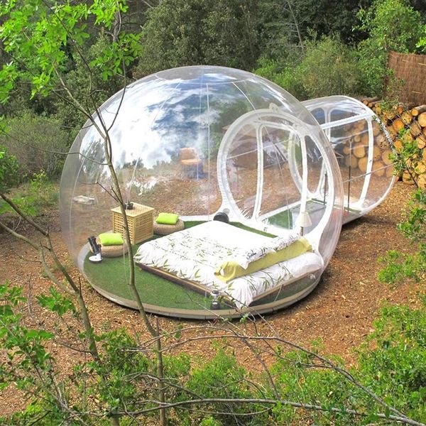 PVC Inflatable Bubble Tent 3M Dia Transparent Bubble Hotel For Camping Top Quality Inflatable Tent Bubble Dome Clear