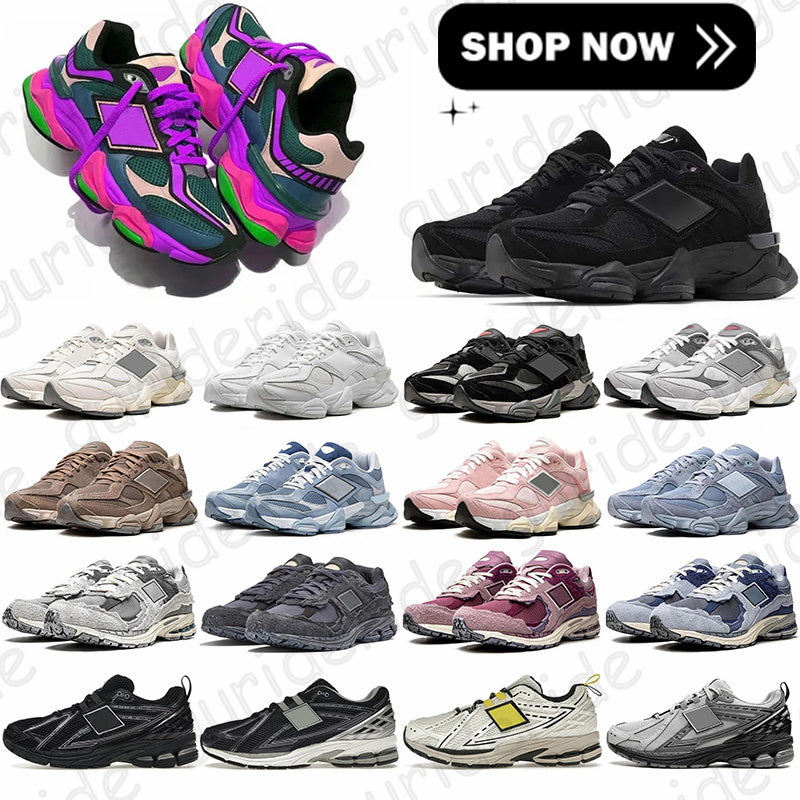 designer trainers new free shipping 9060 men women running shoes black suede olivine sea salt concrete white quartz grey outdoor sports sneakers 202