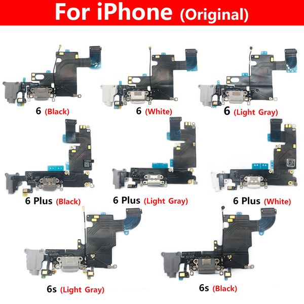 100% Original New For iPhone 6 6G 6S 77G 8 8G Plus USB Charging Board Port Mic Microphone Dock Connector Board Flex Cable