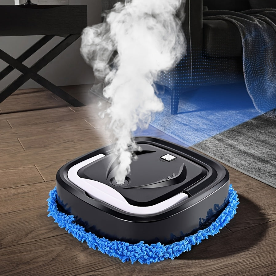 TEMU Electric Floor Scrubber With Silent And Energy-saving Wireless Floor Scrubber, Wet And Dry Mops , Suitable For Floor Materials, Robot , Home