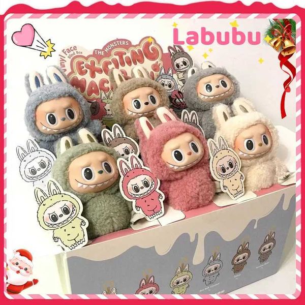 Labubu The Monsters beat aron Enamel Face Cute Stuffed Pvc Figurine Tabletop Ornament Kaii Toy Kid Christmas Gift Z250121