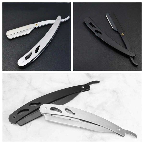 Electric Professional Manual Shaver Straight Edge Stainless Steel Barber Razor Men Folding Shaving Shave Beard Cutter with Blade S246182