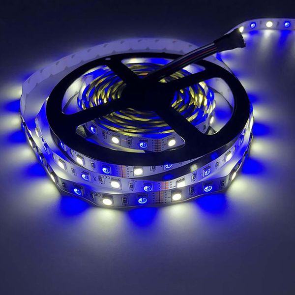 Flexible LED Strips Lights DC 12V Daylight White 6000K 3000K Double Row SMD5050 Waterproof 5m Tape for Bedroom Kitchen Home Decoration Outdo