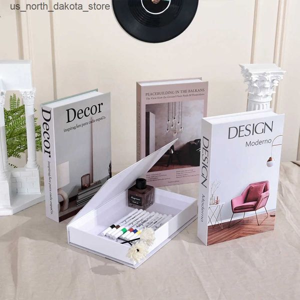 Decorative Objects Figurines Minimalism Fake Decor Luxury Living Room Design Ornaments Coffee Table Interior Items Modern Books Box Home Dec