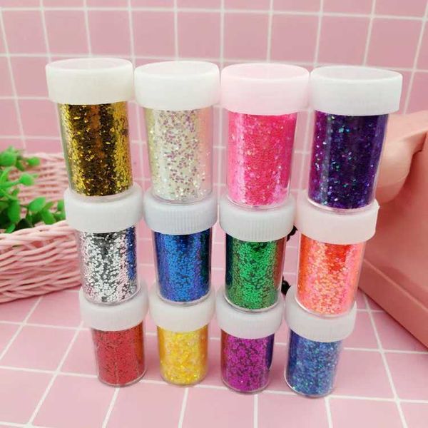 12g glitter-glitter filler transparent-fluffy sticky box toy childrens charm modeling clay DIY kit accessories fun gifts CL240905