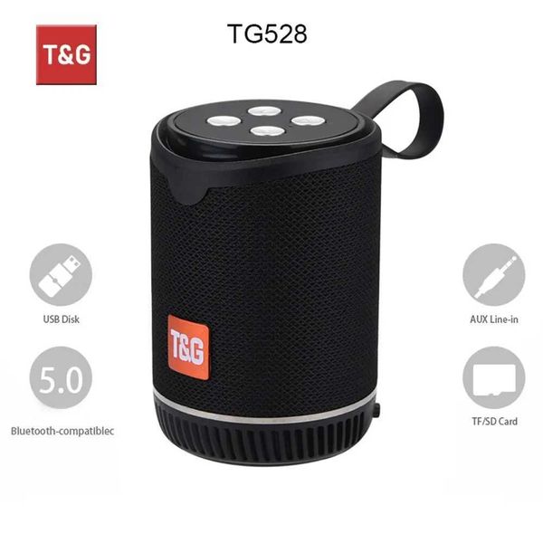 Loudspeaker box Speaker TG528 Mini Portable Outdoor Wireless Loudspeaker Subwoofer Built in Microphone port TF Card FM Ra MP3 Z250206