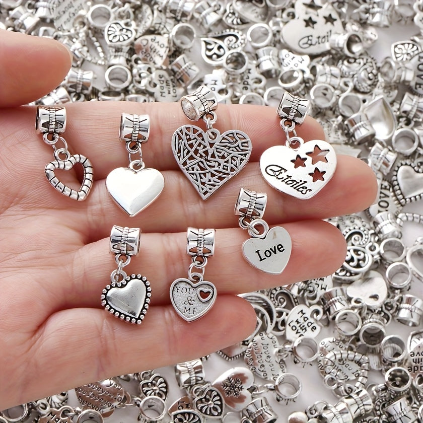 TEMU 30pcs Of Antique Silvery Nest Mesh Alloy Pendant Diy Suitable For Jewelry, Necklace And Bracelet Mixing, Mixed Jewelry, Pendant Charms, Elegant