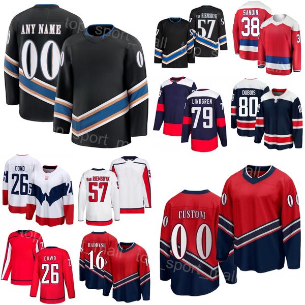 Ice Hockey 57 Trevor van Riemsdyk Jersey Alternate 26 Nic Dowd 80 Pierre-Luc Dubois 16 Taylor Raddysh 79 Charlie Lindgren 38 Rasmus Sandin 7