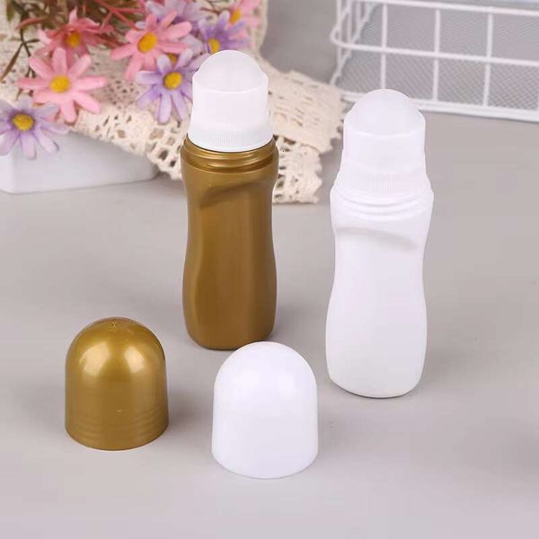 1Pcs 30Ml-50Ml Empty Refillable Roll On Bottles Plastic Roller Bottle Leak-Proof Cosmeitic Containers For Essential Oil Perfumes