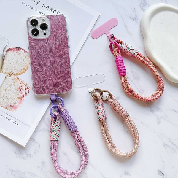 Cell Phone Straps Charms New Handwoven Universal Lanyard Mobile Phone Universal Lanyard Wrist Strap Short Rope Hand Strap Hand Rope Decorati