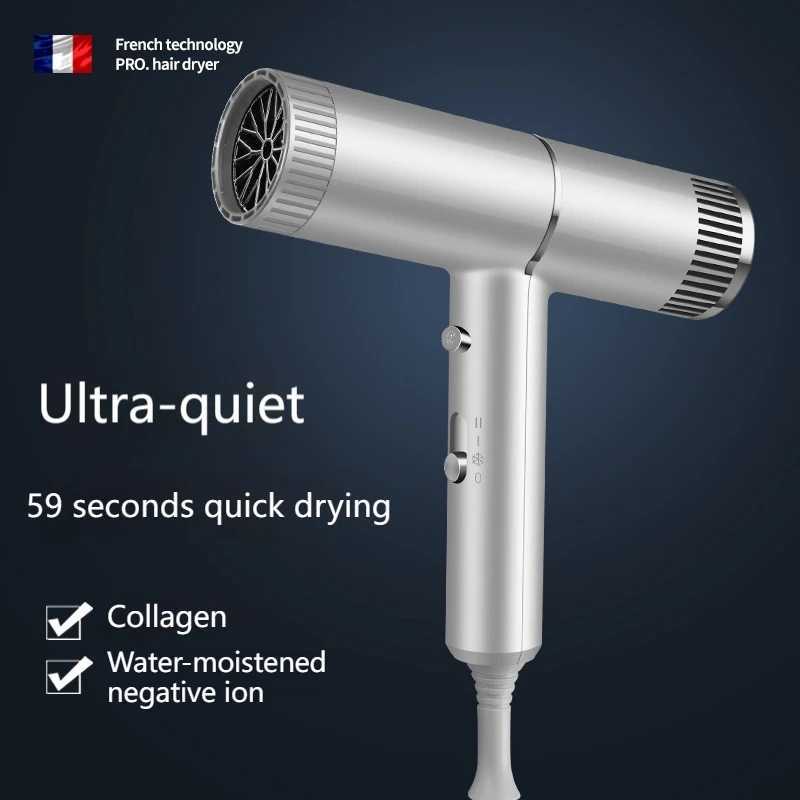 Quick-Drying Professional Hair Dryer For Xiaomi New Style High Wind Power Low Noise Negative Ion Blue Light Hair Care Home Use S250724