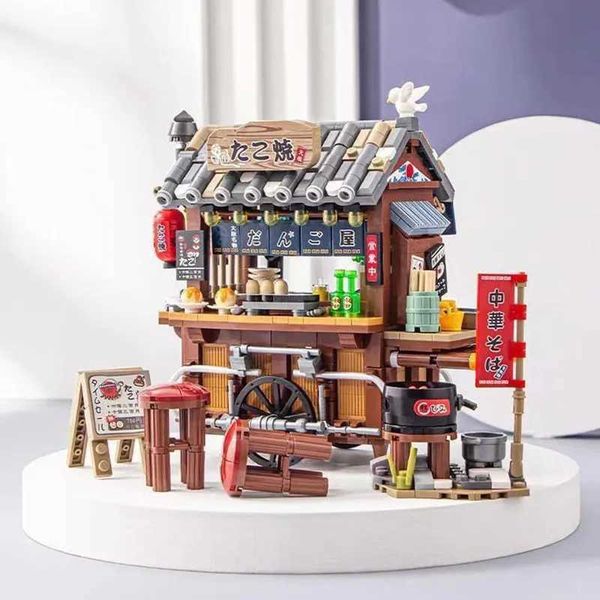 LOZ On Food Barbecue Stand Building Block Mini Takoyaki Streetview Hong Kong Food Stall Puzzle Decor Toys Girls Kids Gift W250115