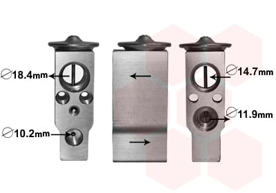 Expansion Valve, air conditioning VAN WEZEL 33001389