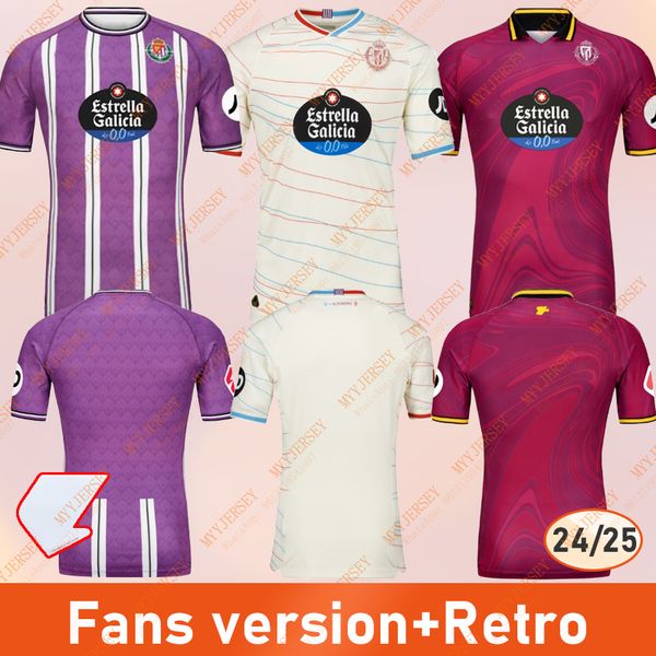 2024 2025 Real Valladolid soccer jersey AMALLAH Club SAD camisetas de futbol kit kids Home Away Third Equipment G. PLATA FOOTBALL SHIRTS MON
