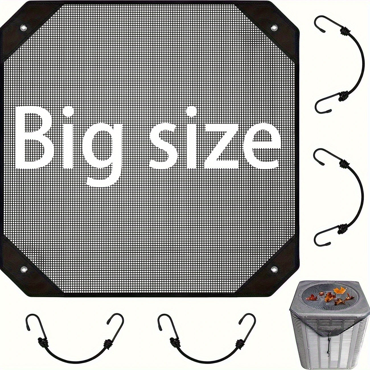 TEMU Extra-large Size, Air Conditioner Outdoor Unit Cover, Air Conditioner Main Unit Rainproof And Dustproof Cover, Sunshade, Waterproof Fabric,