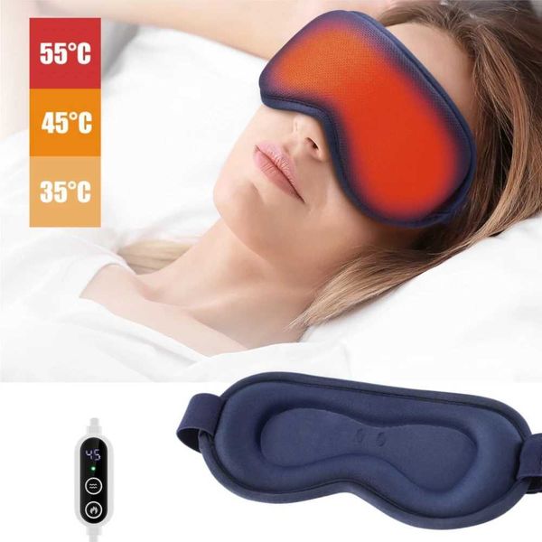 Warm Compress Eye Massager Heated Eye Mask for Dry Eyes Relieve Eye Fatigue Steam Sleep Shading Office Home with Timer Control W241213