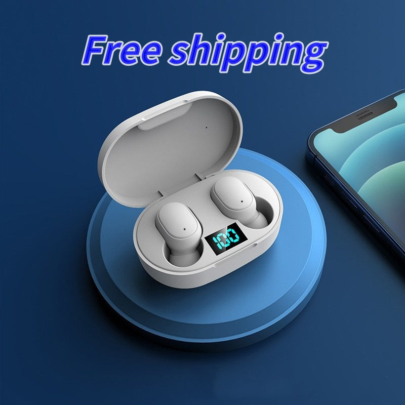 Smart Bluetooth Headset E6S Digital Display Wireless In-Ear Gaming Stereo Earbuds for Esports Gaming