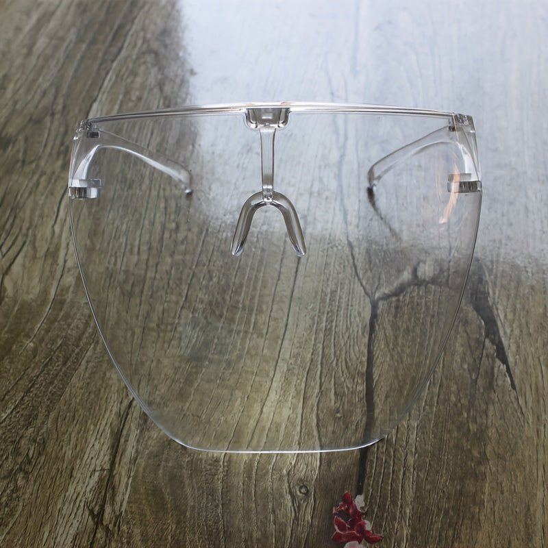 TEMU Large Mirrored One-piece Anti-spray Mask