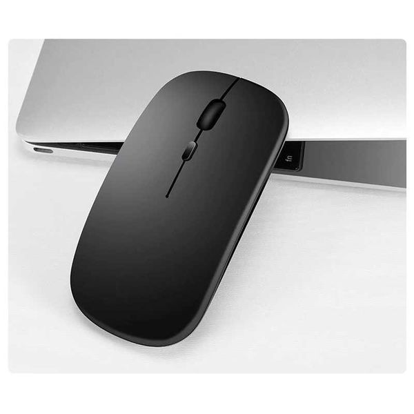 Wireless Mouse Battery Version 2.4G Slim Portable Cputer M for Notebook PC Laptop Cputer (Black and Slivery) Y241116