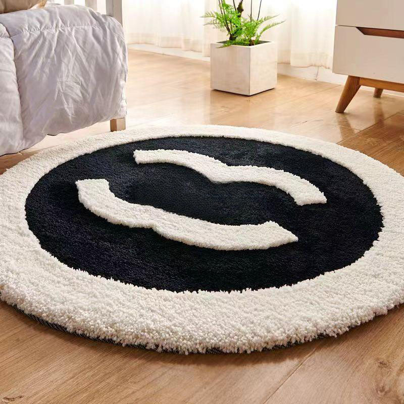Designer Rug Non-slip Hine Washable Edge Advanced Carpet Floor Mat Living Bedroom Coffee Table Sofa Bedside Room Dirt Resistant Blanket