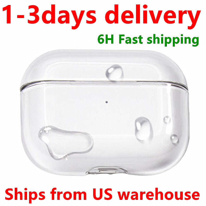 USA delivery With ANC Air pro 2 pods 4 3 Max Earphones air 4 Bluetooth Headphone Accessories Solid Silicone Cute Protective Cover Wireless Charging