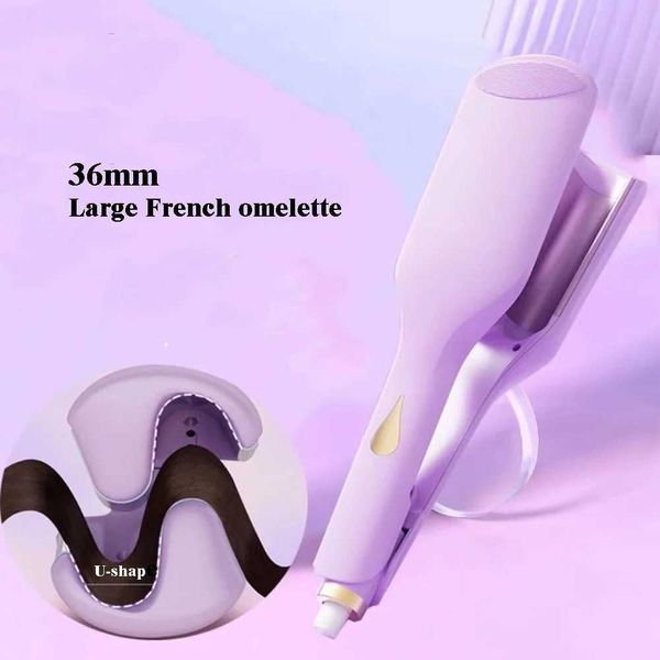 Hair Curlers Straighteners Deep 36MM wave electric Chicken rolls iron LCD screen curling tool Long life modeling French stick H250112