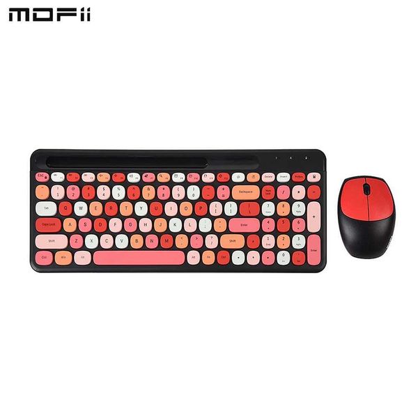 Mofi 2.4G Wireless Keyboard Mouse Combo keyboard and mouse sharing One receiver USB Interface 110 Key Slot Design Keyboard Mice X250203