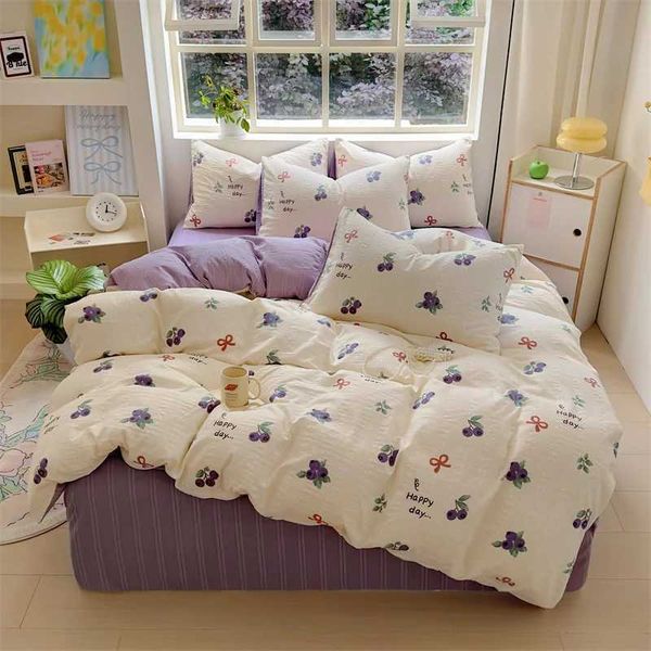 Washable cotton bedding set bedding single size bedding linen down duvet cover large-large double size bedding X241029