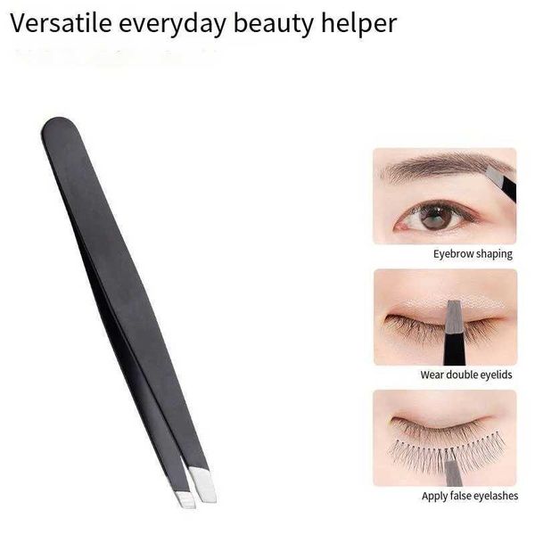 Eyebrow Tweezer Colorful Hair Beauty Fine Hairs Puller Stainless Steel Slanted Eye Brow Clips Removal Makeup ToolsT250120