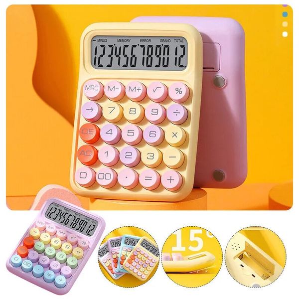 Wholesale Candy Color Calculator with Large Display - Mechanical Keyboard for Students