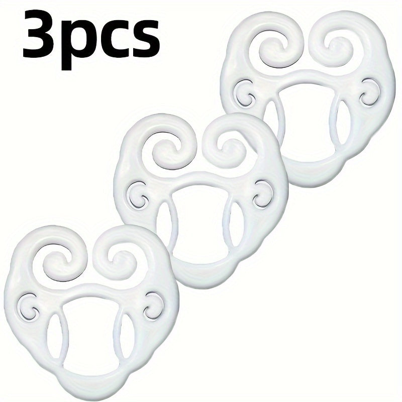 TEMU 3-pack Multifunctional Ladies Shirt Cinch Clips, Sporty Style Plastic Shirt Tail Holders For T-shirts And Dresses, Pop- Fashion Accessory,