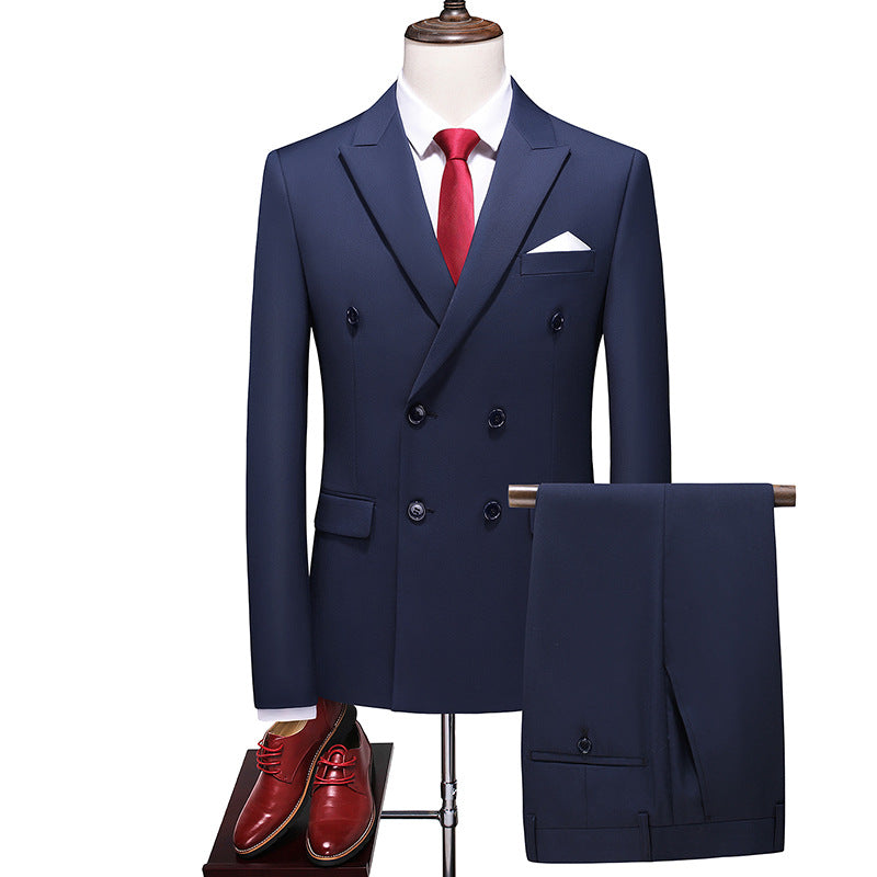 J3725 Professional Formal Suit Set for Groomsmen - Elegant Wedding Attire