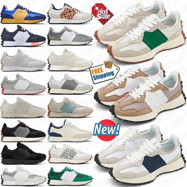Free Shipping New 327 Running Shoes Designer Sneakers 327s Mens Trainers Beige Brown Suede Black White Sea Salt Grey Fashion Women Men Outdo