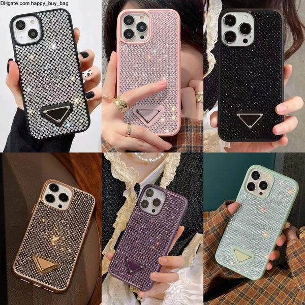 Case Glitter Phone iPhone Case For iPhone 16 Pro Max 15 Pro Max 14 13 12 11 15 Plus Phonecase Designer Bling Sparkling Rhinestone Diamond Je