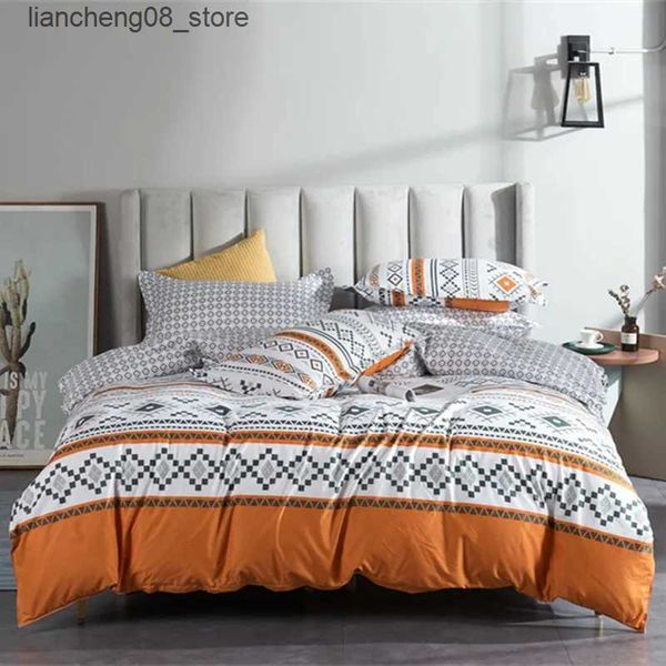 Bedding sets Boho Duvet Cover Set Full Queen Size Bohemian Geometric Comforter Cover Western 3 Pieces Lightweight Soft Farmhouse Bedding Set
