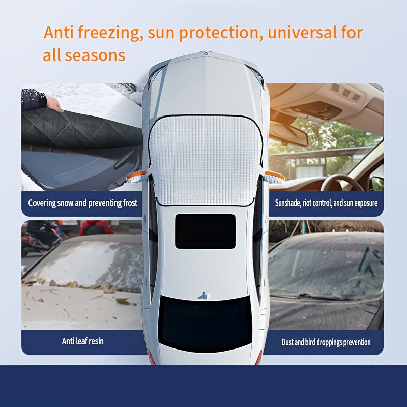 TEMU 2025 New Car Sunshade, Front Windshield, Sunscreen, Heat Insulation Sunshade, Sunshade Panel, Sunscreen Curtains, Equipment For Car Interior