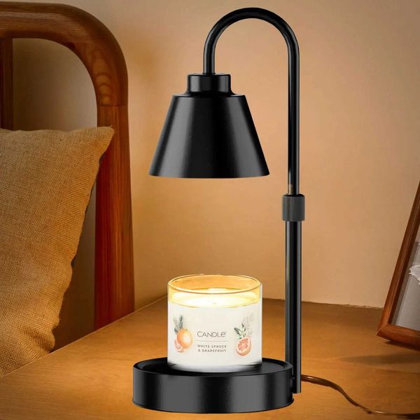 Candle Warmer Timer adjustable brightness height for wax melting suitable for large 3-core scented candles (up to D-4-H-6.6 inches) X241021