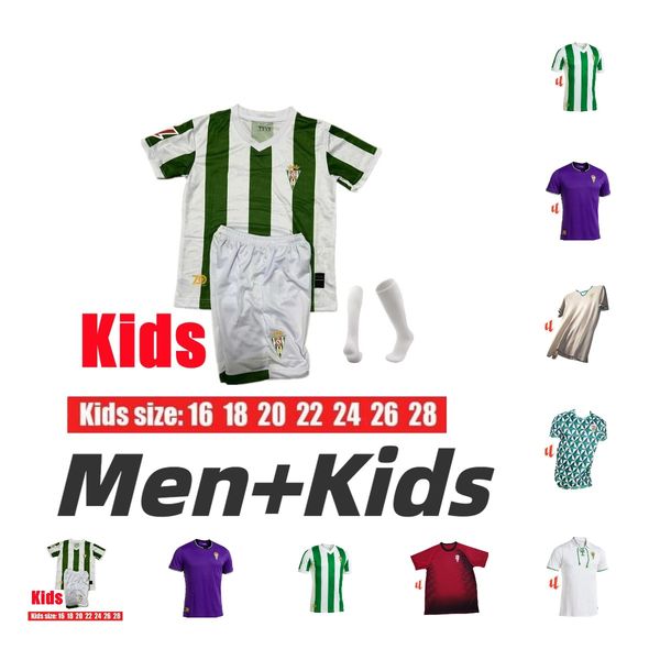 24 25 Cordoba CF Soccer Jerseys MARTINEZ RUIZ ZALAZAR camisetas de foot 2024 2025 ADILSON CASAS CARRACEDO Football Shirts BARBOZA CALDERON M