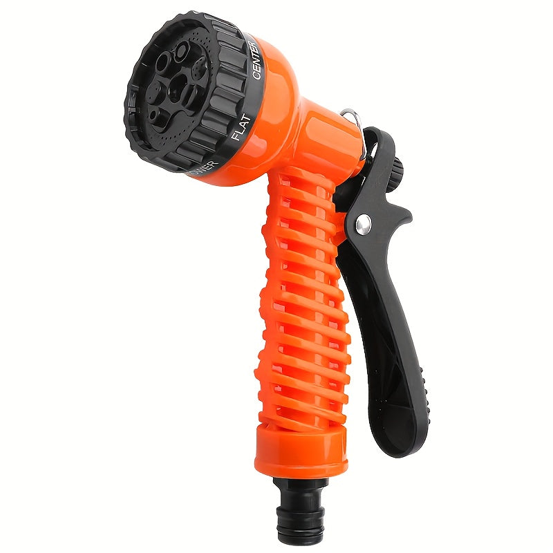 TEMU High-pressure Adjustable Nozzle Garden Watering Gun - Lightweight Durable Plastic With Ergonomic Grip, Comfortable For Lawn Care, Car Washing,