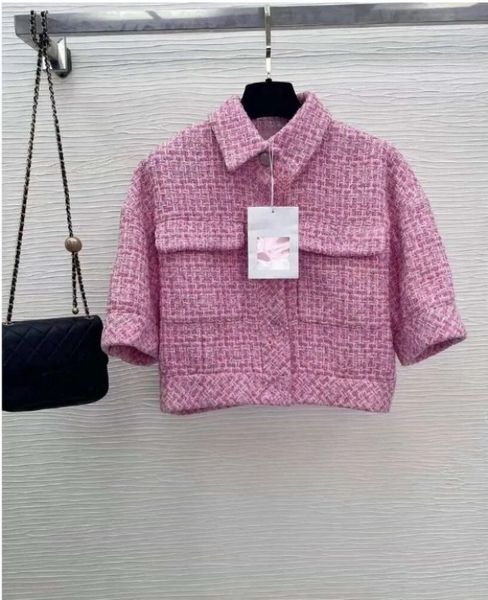 New 2024 Women&#039;s brand jacket OOTD designer Fashion Coats Sunscreen clothing CCCC tweed coat Leisure Women&#039;s Jackets cardigan Moth