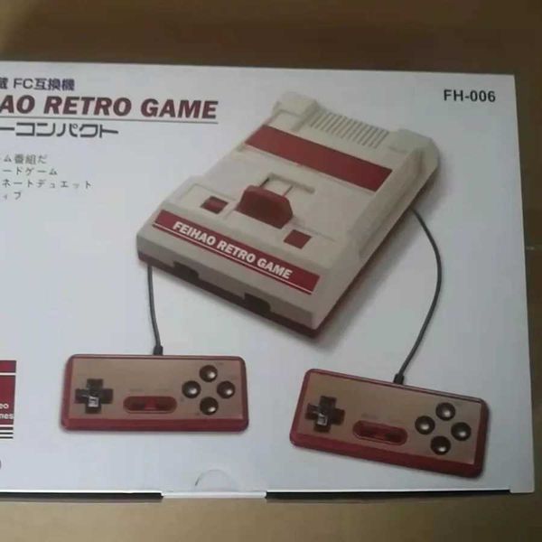 8-bit FH-006 retro AV output TV video game console suitable for FC-Endy games two 1.5M game boards with 121 built-in games Y241109